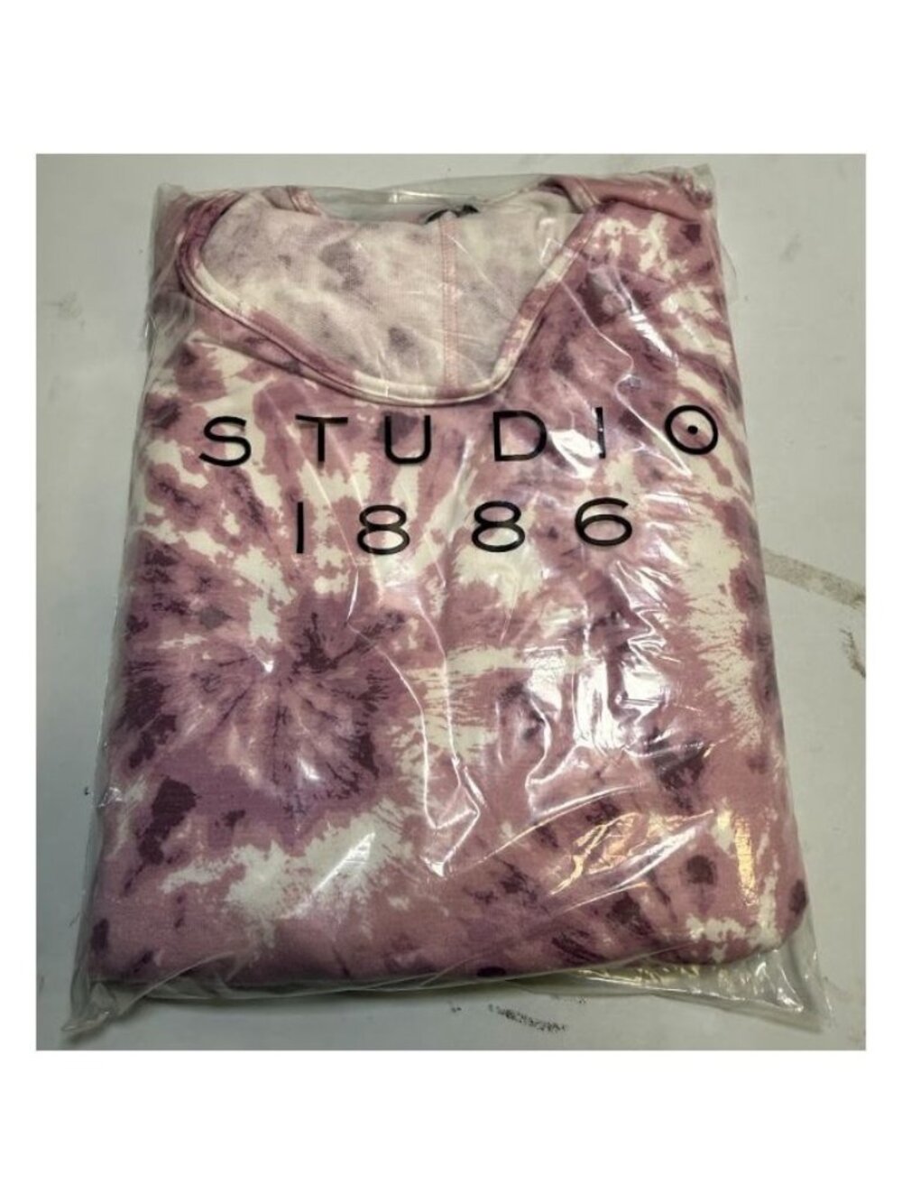 Studio 1886 Cold Shoulder Tie-Dye Pink & White Lounge Set Size Large - Picture 2 of 9
